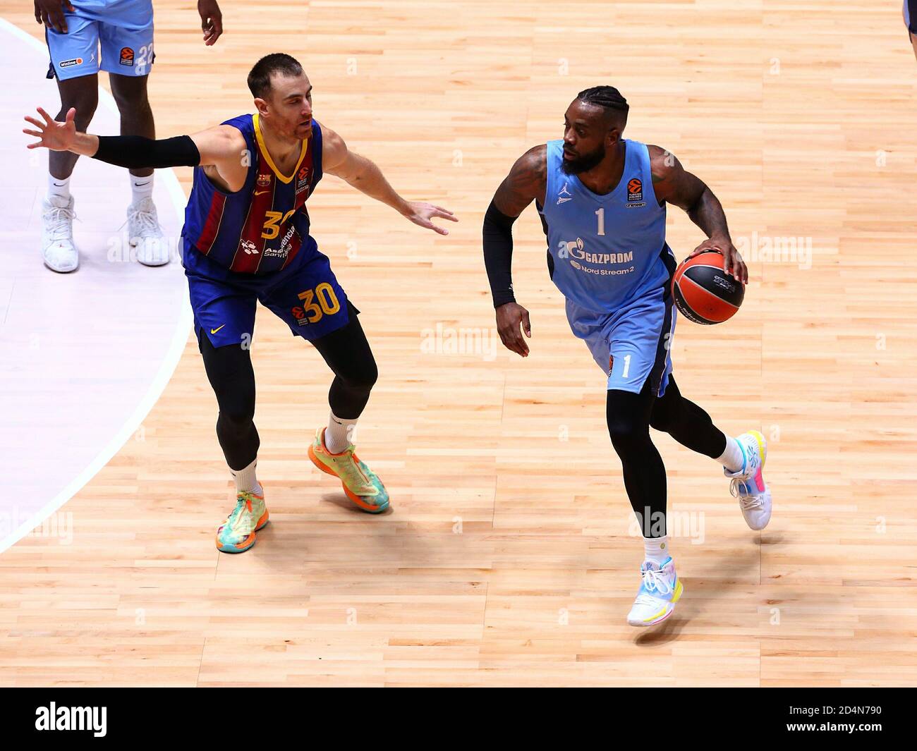 Basketball. Euroleague. BC Zenit - BC Barcelona. Player BC Zenit KC Rivers  1 Stock Photo - Alamy