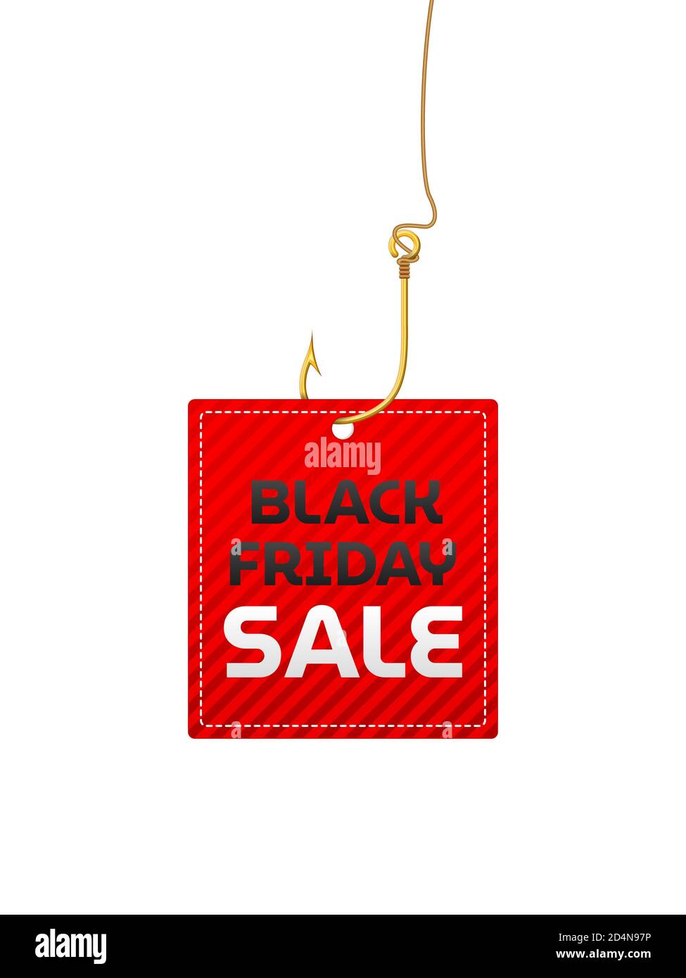 Black friday tag on a white background. Vector illustration Stock Photo ...