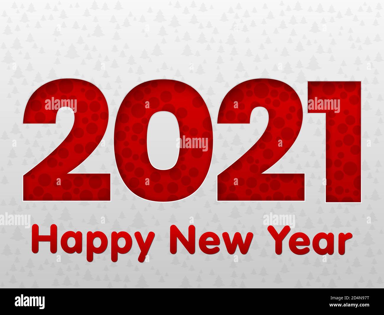 Happy new year 2021 postcard background. Vector illustration Stock ...