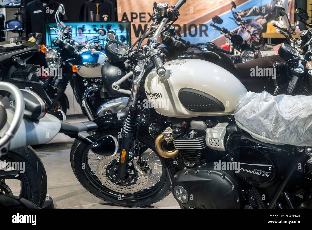 Exotic motorcycle shop, Hong Kong, China Stock Photo Alamy
