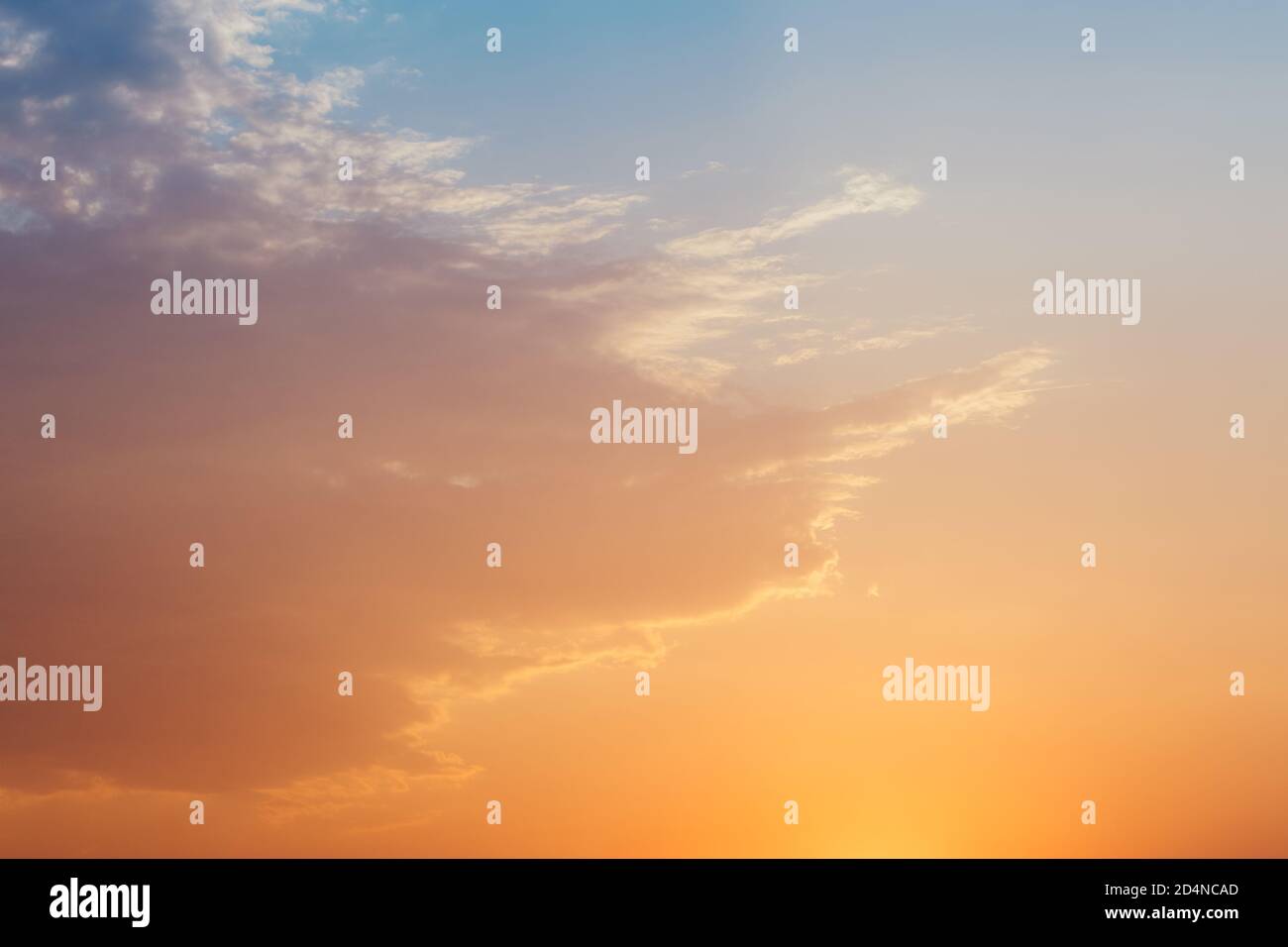 beautiful sunset sky with clouds Stock Photo - Alamy