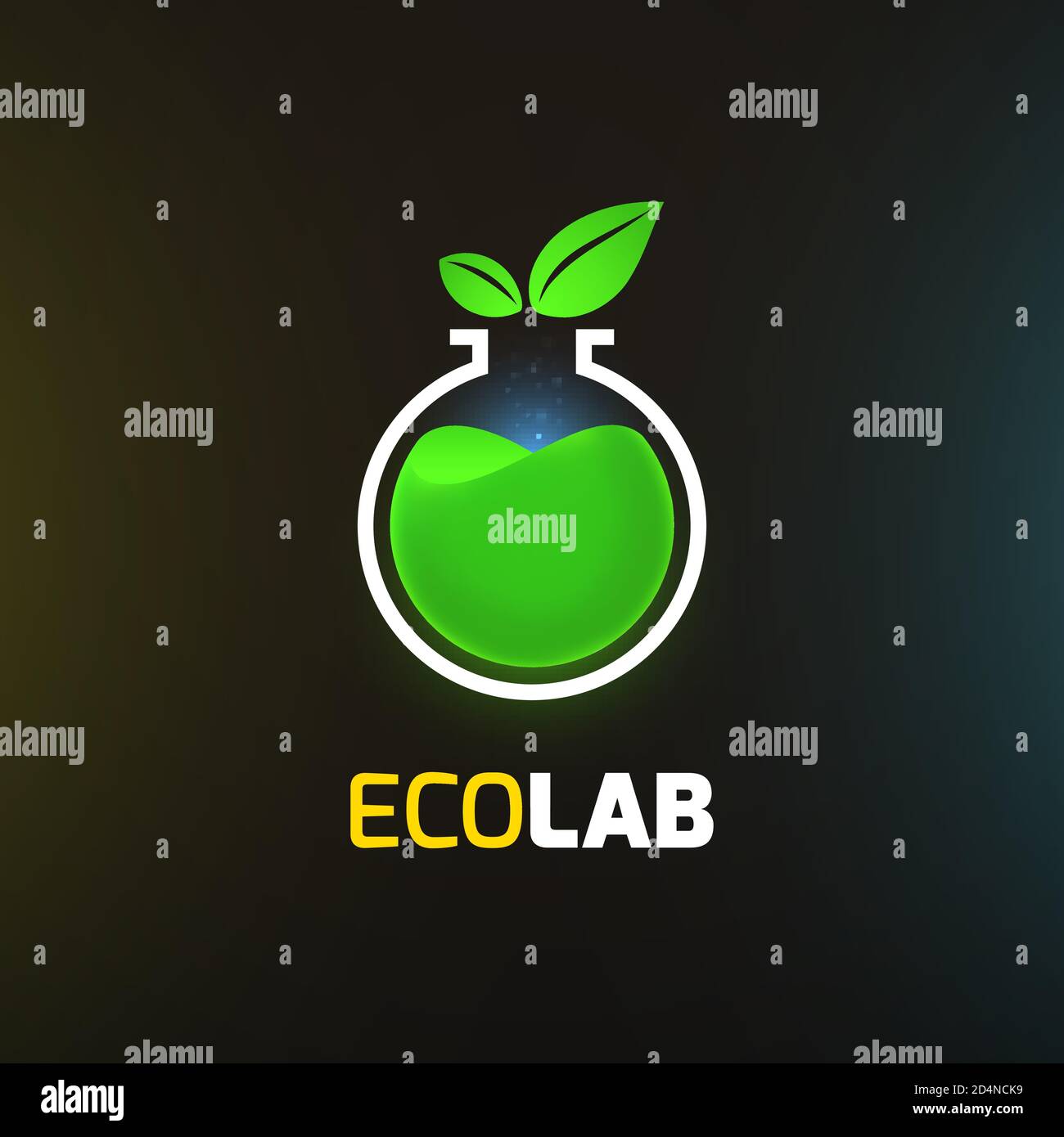 Eco lab logo template Stock Vector Image & Art - Alamy