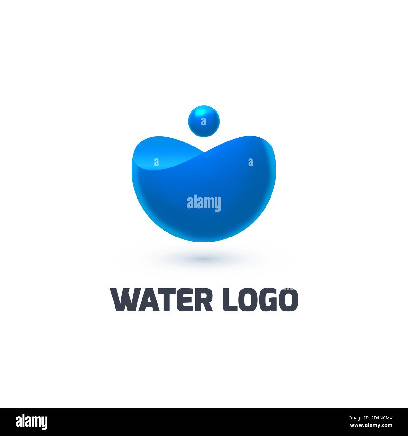 Water logo template Stock Vector