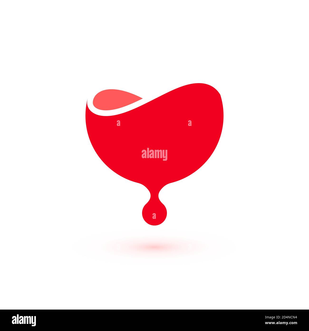 Blood donation logo template Stock Vector