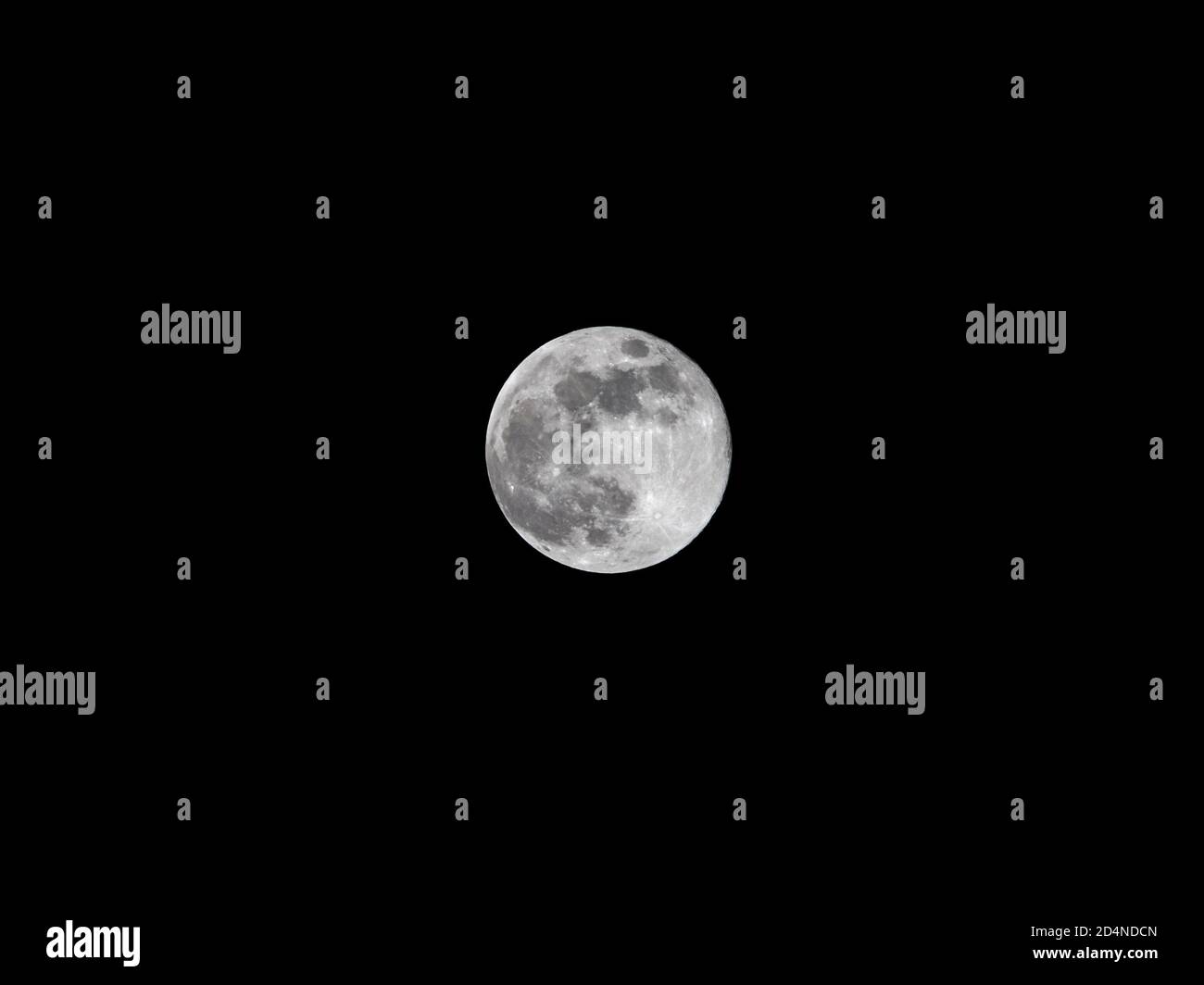 The Full Moon In The Night Sky Stock Photo Alamy