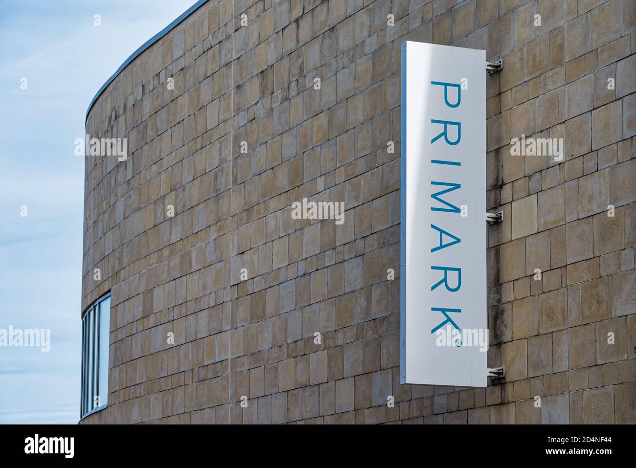 Derry, Northern Ireland- Sept 27, 2020: The sign for Primark store in Derry. Stock Photo