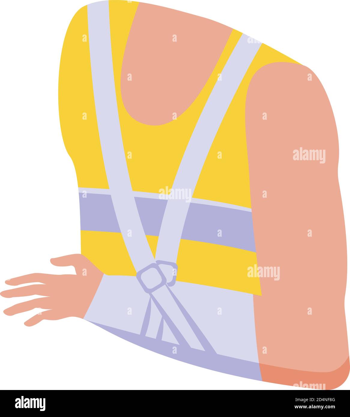 Arm bandage icon, isometric style Stock Vector