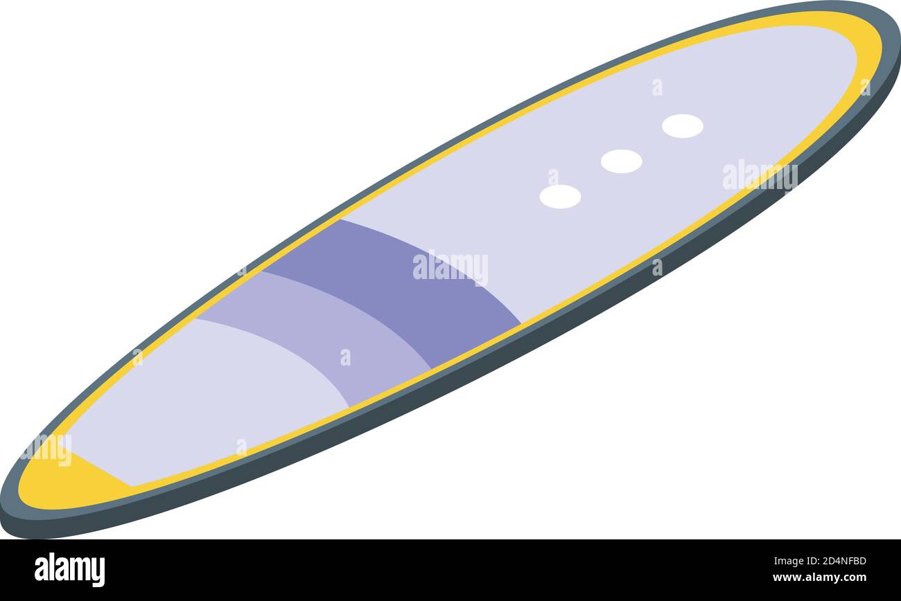 Sup board icon, isometric style Stock Vector