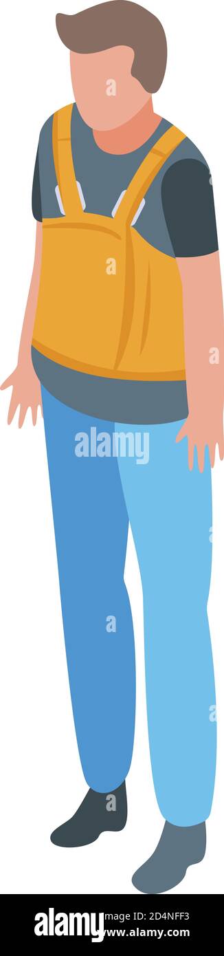 Body bandage icon, isometric style Stock Vector