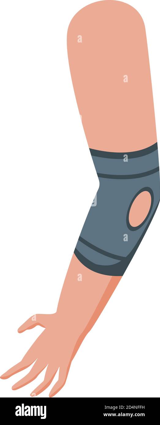 Sport bandage icon, isometric style Stock Vector
