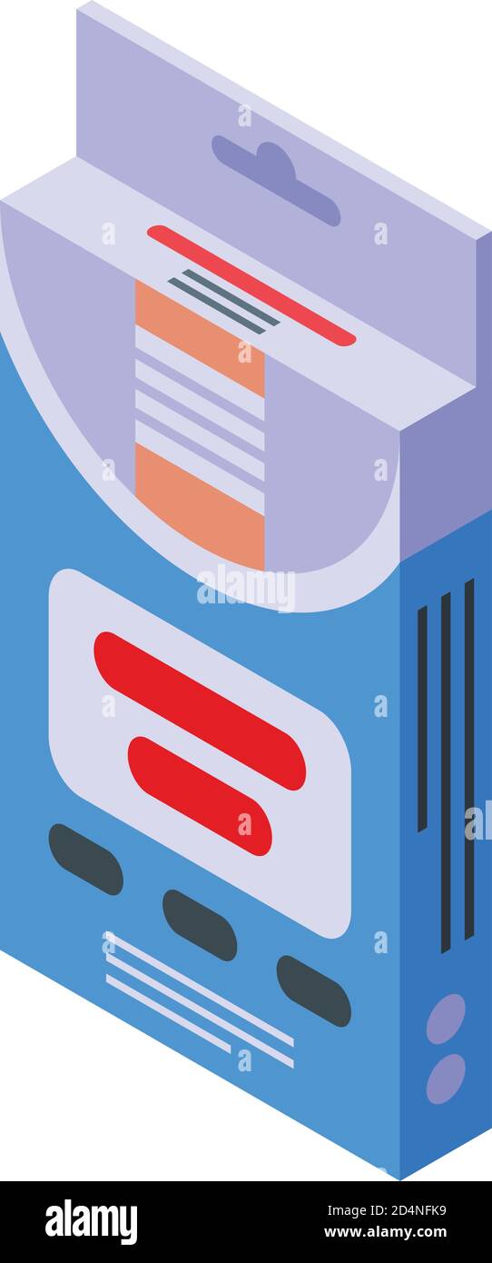 Bandage pack icon, isometric style Stock Vector