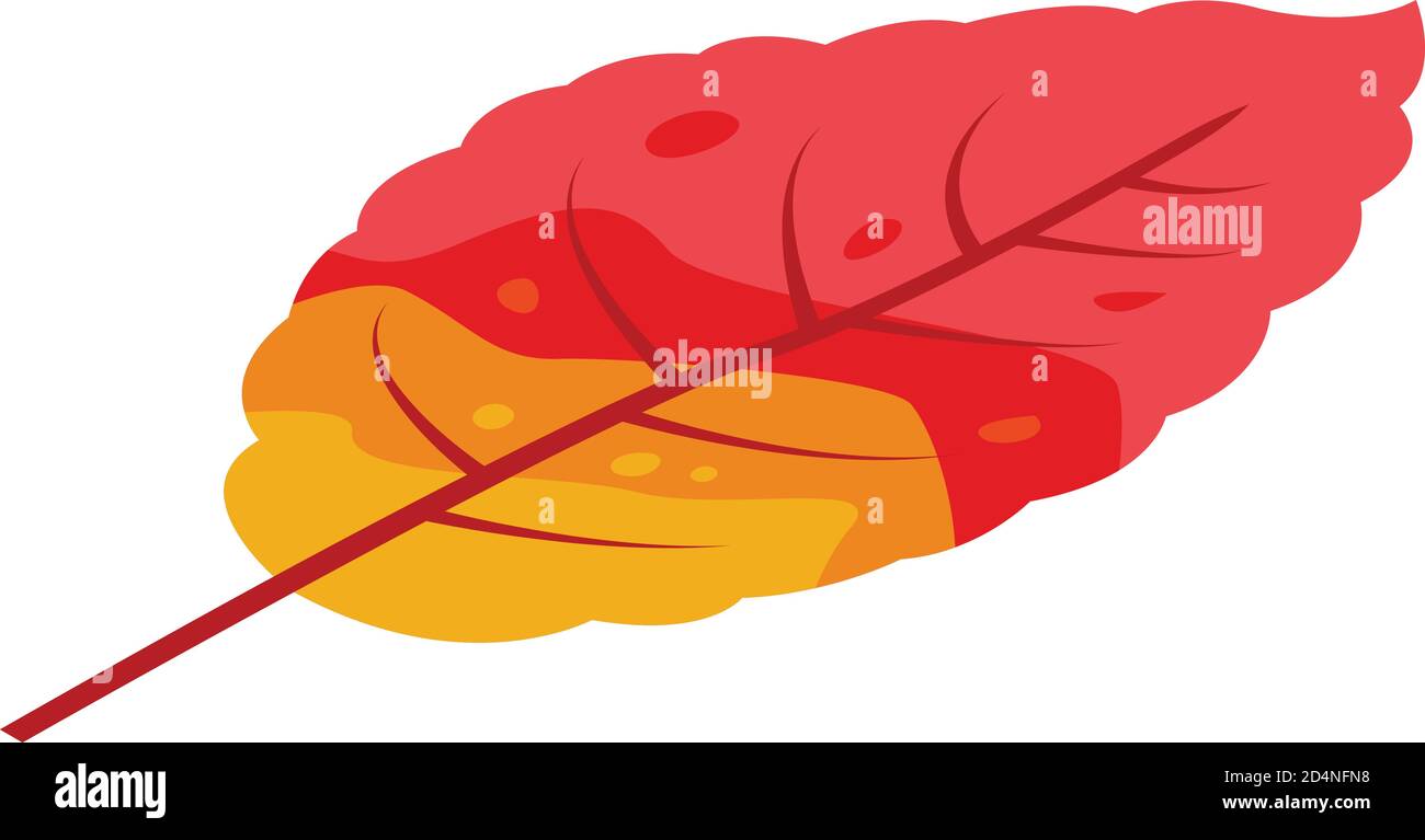 Tree autumn leaf icon, isometric style Stock Vector
