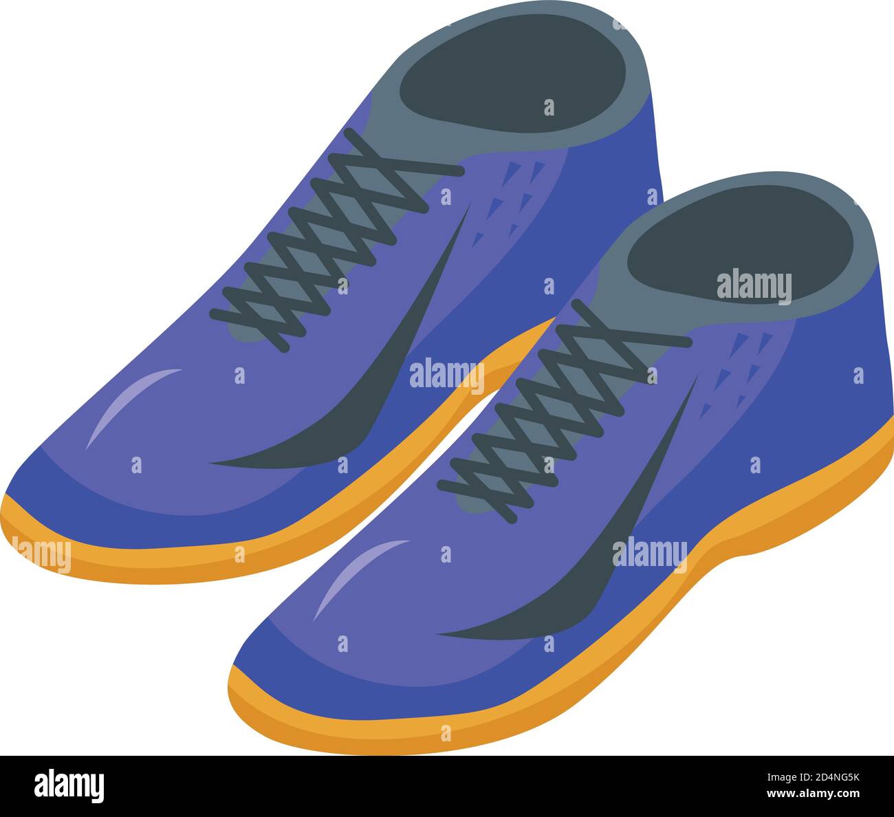 Field soccer boots icon, isometric style Stock Vector