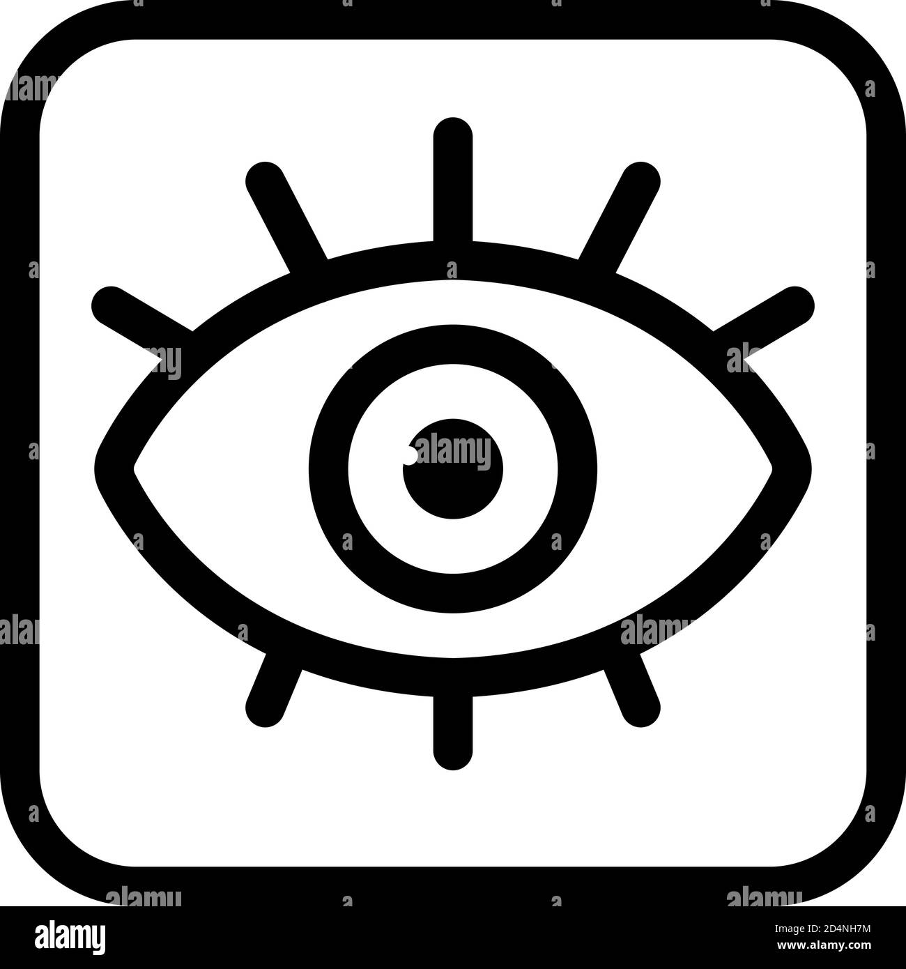 Alchemy eye amulet icon, outline style Stock Vector Image & Art - Alamy