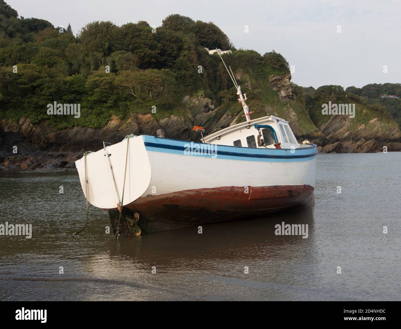 fishing boat Combe Martin North Devon Stock Photo - Alamy