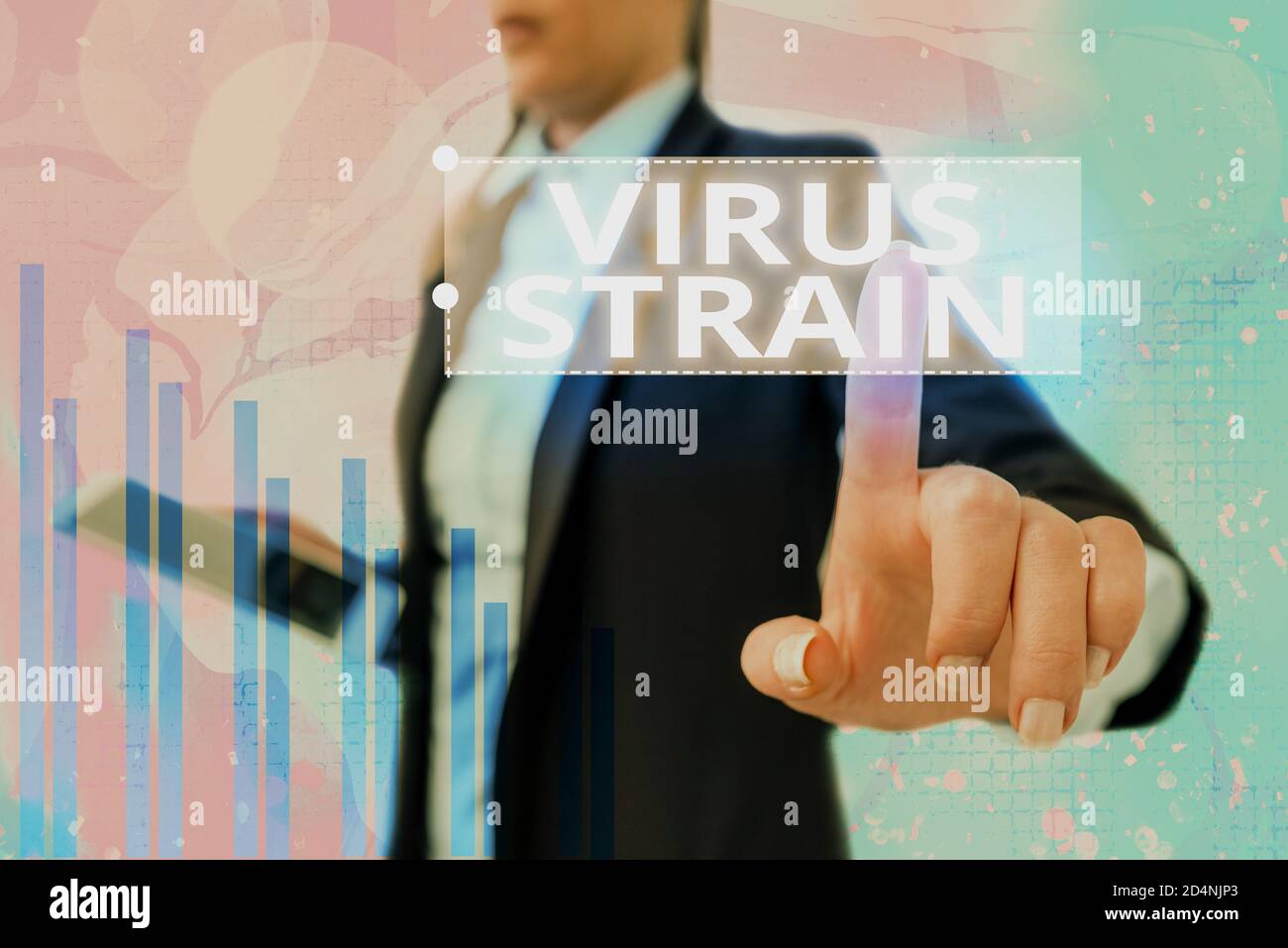 Text sign showing Virus Strain. Business photo showcasing Another ...
