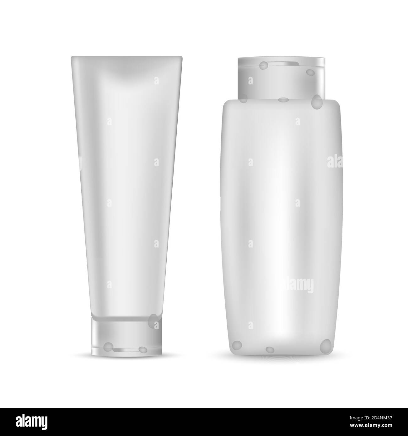 Set of realistic cosmetic white clean bottles Stock Vector Image & Art