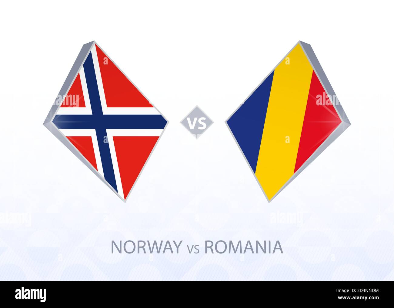 Europe football competition Norway vs Romania, League B, Group 1