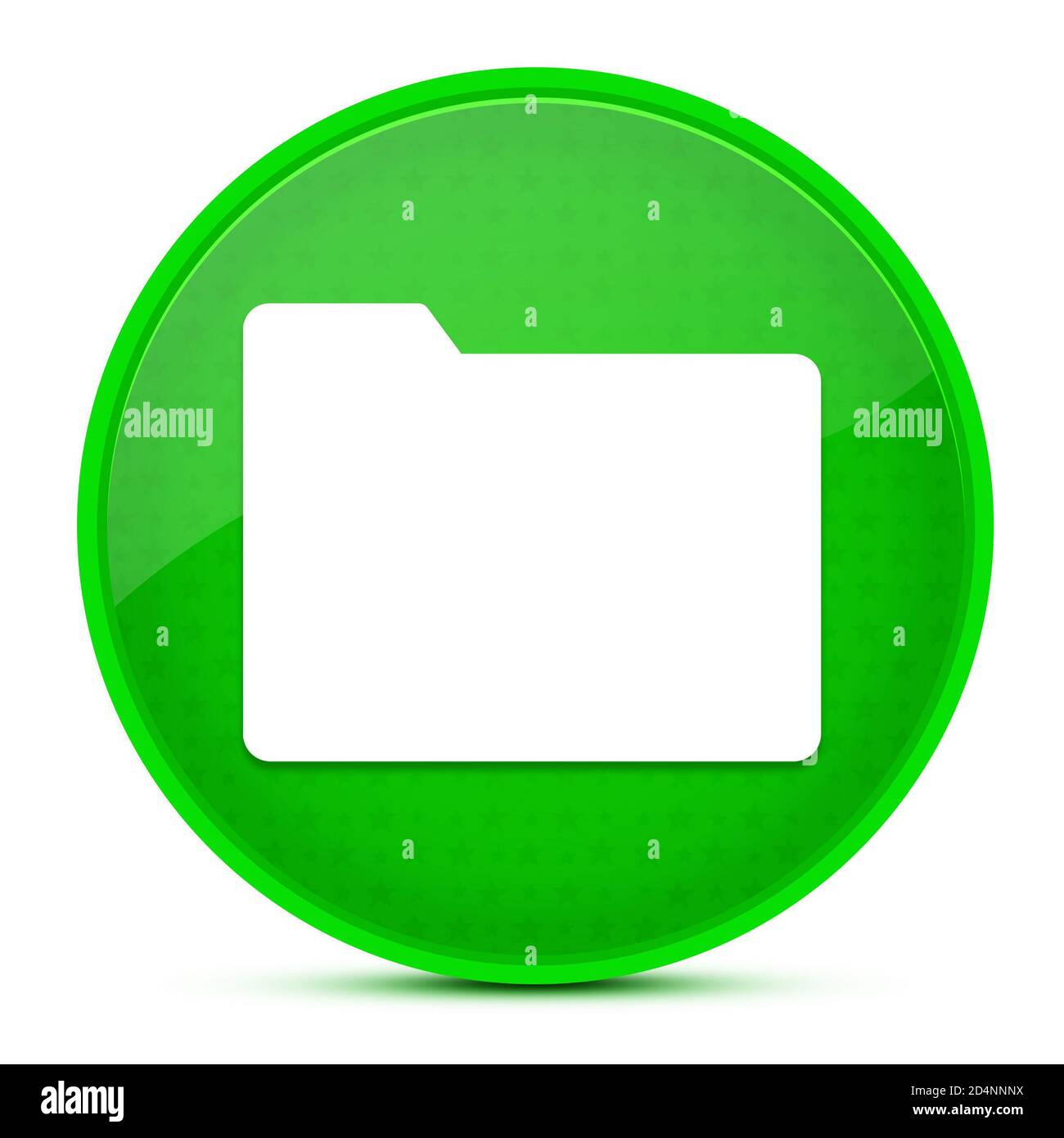 Folder aesthetic glossy green round button abstract illustration Stock ...