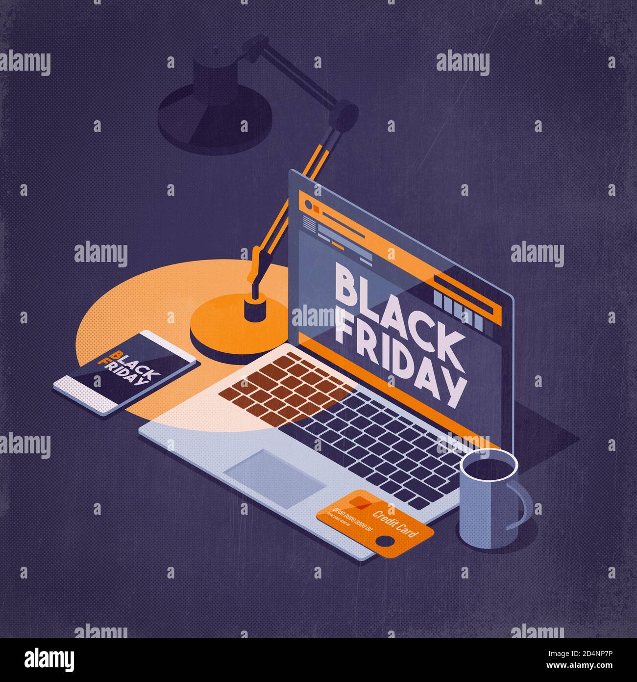 Black friday promotional sale and online shopping black friday