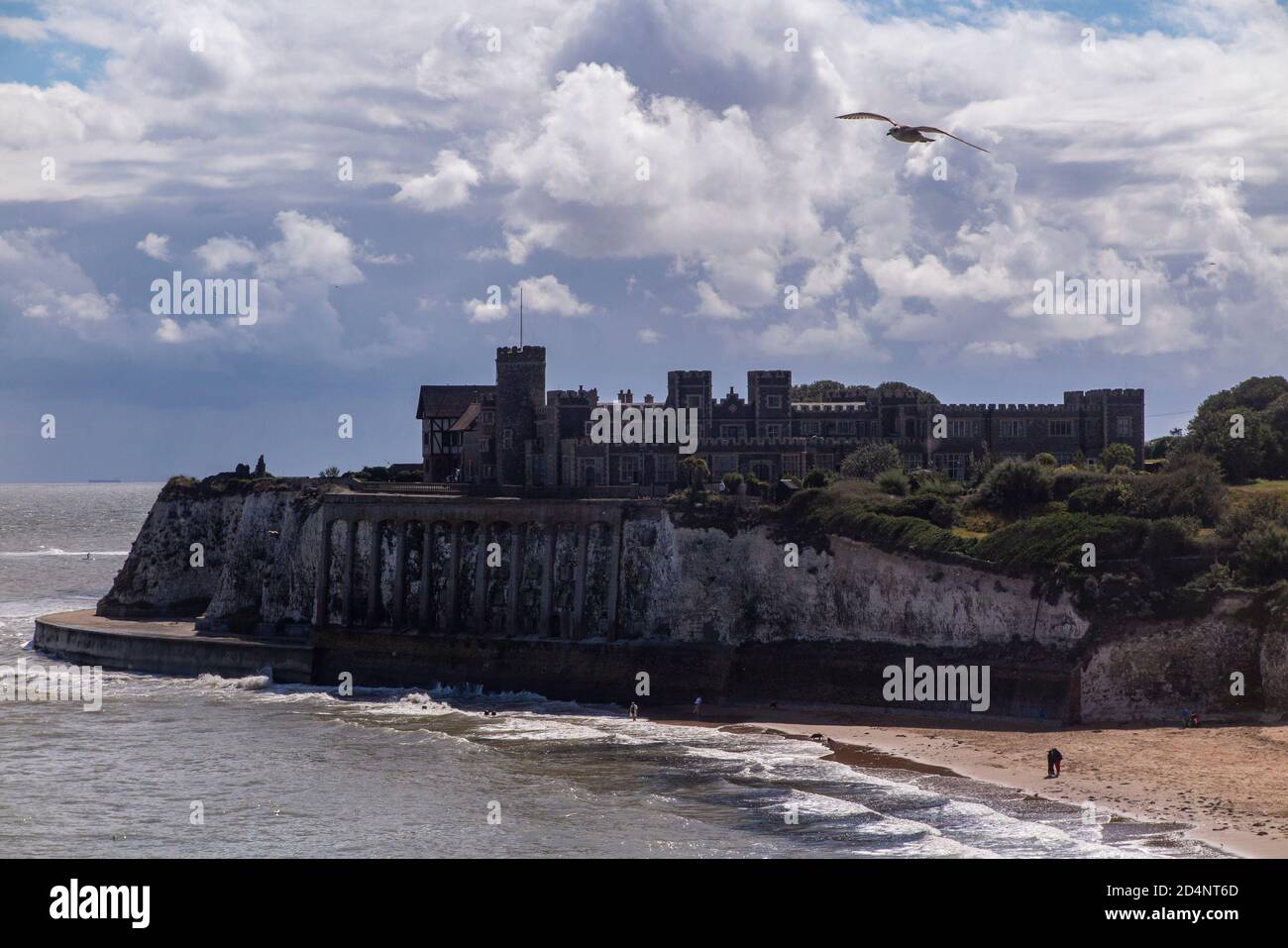 Kingsgate Castle at Kingsgate Bay between Margate and Broadstairs in
