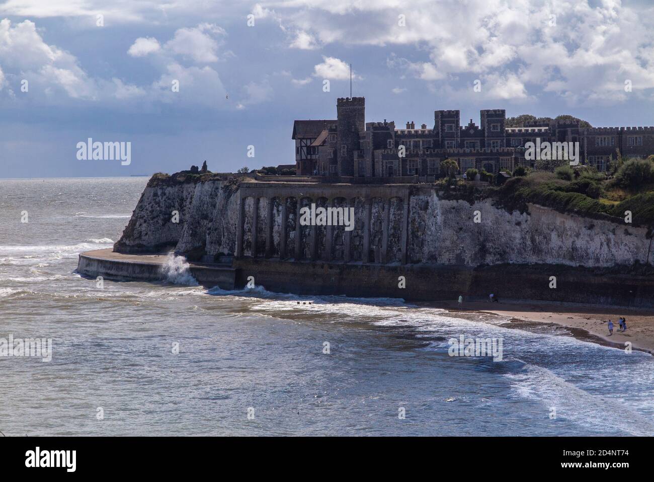 Kingsgate Castle at Kingsgate Bay between Margate and Broadstairs in