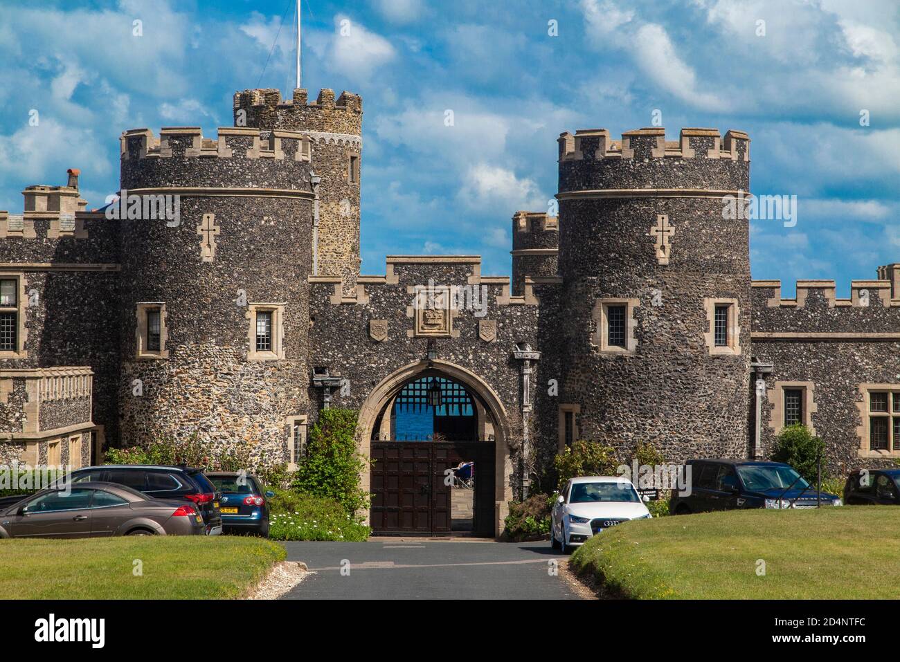 Kingsgate Castle at Kingsgate Bay between Margate and Broadstairs in