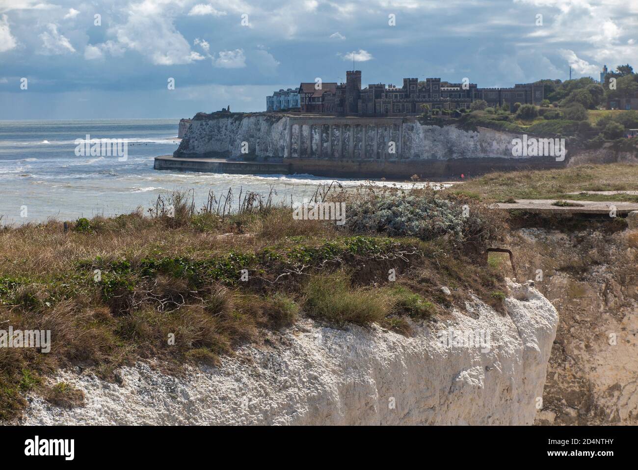 Kingsgate Castle at Kingsgate Bay between Margate and Broadstairs in