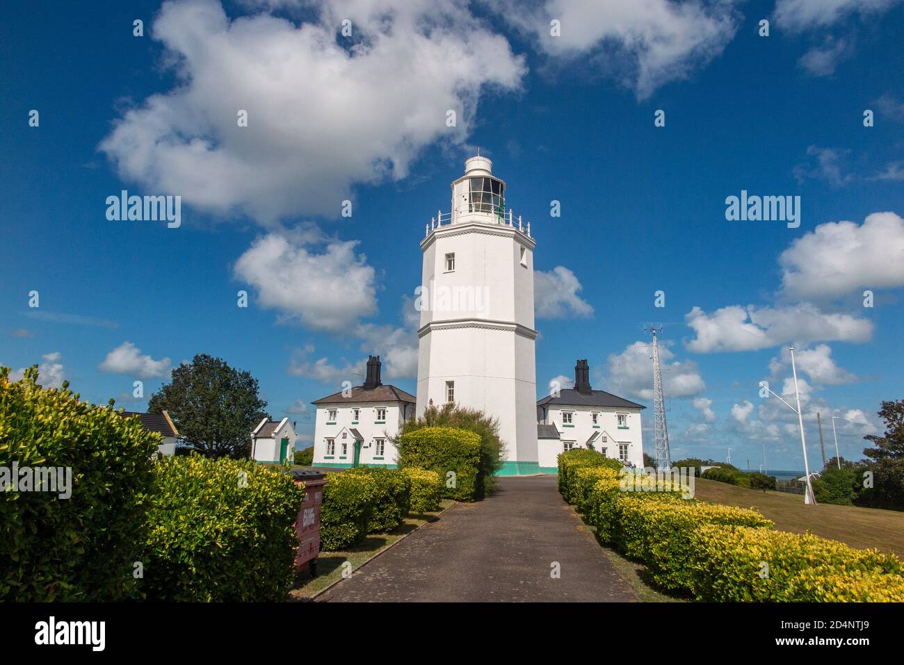 North Foreland Lighthoue between Broadstairs and Margate in Kent Stock