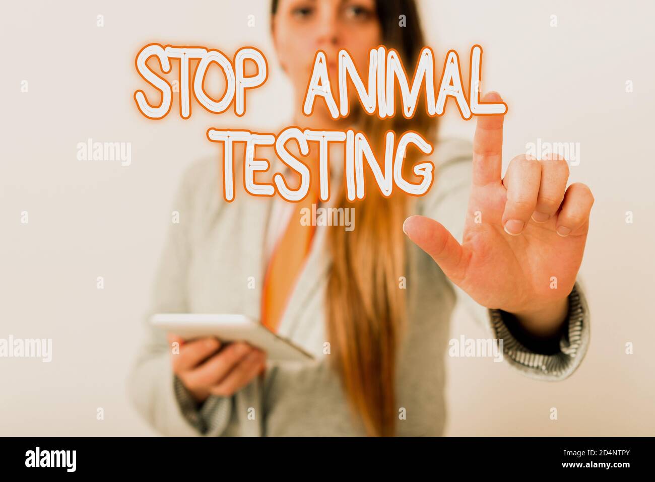 Writing note showing Stop Animal Testing. Business concept for put an end  on animal experimentation or research Model with pointing hand finger  symbol Stock Photo - Alamy