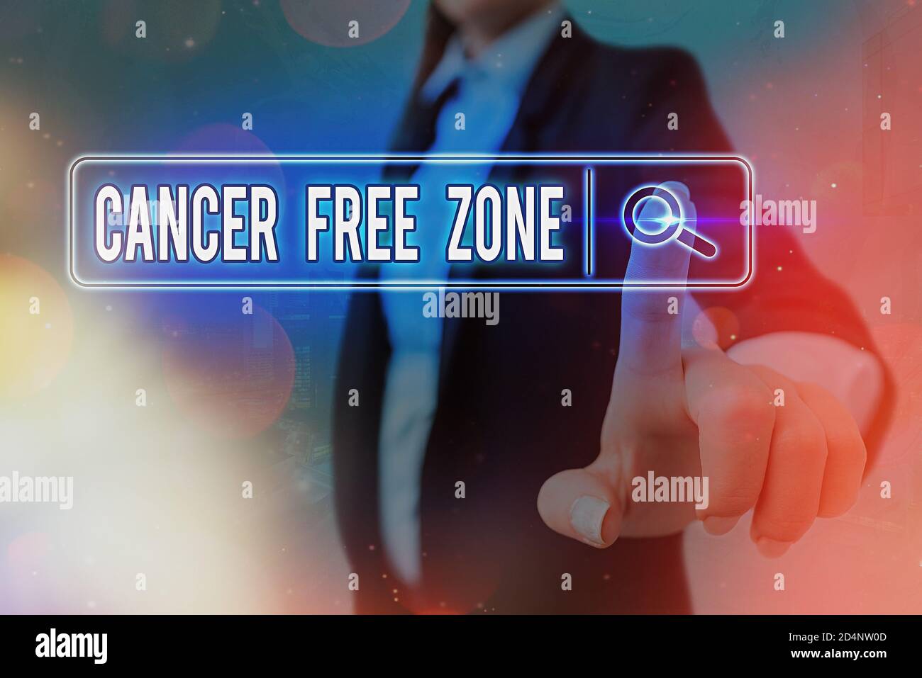 Conceptual hand writing showing Cancer Free Zone. Concept meaning