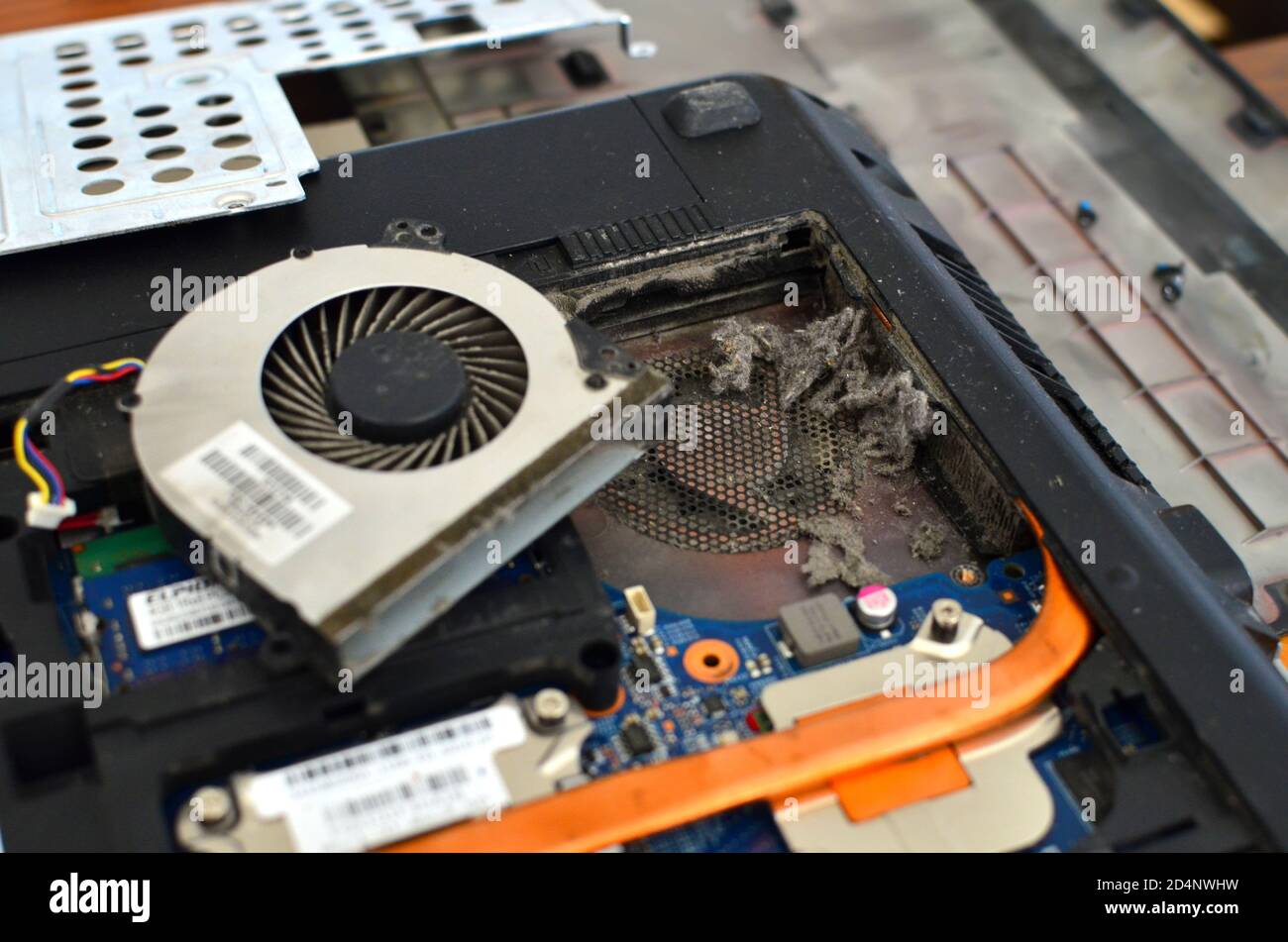 Cleaning the cooling system, processor, cooler, personal computer or ...