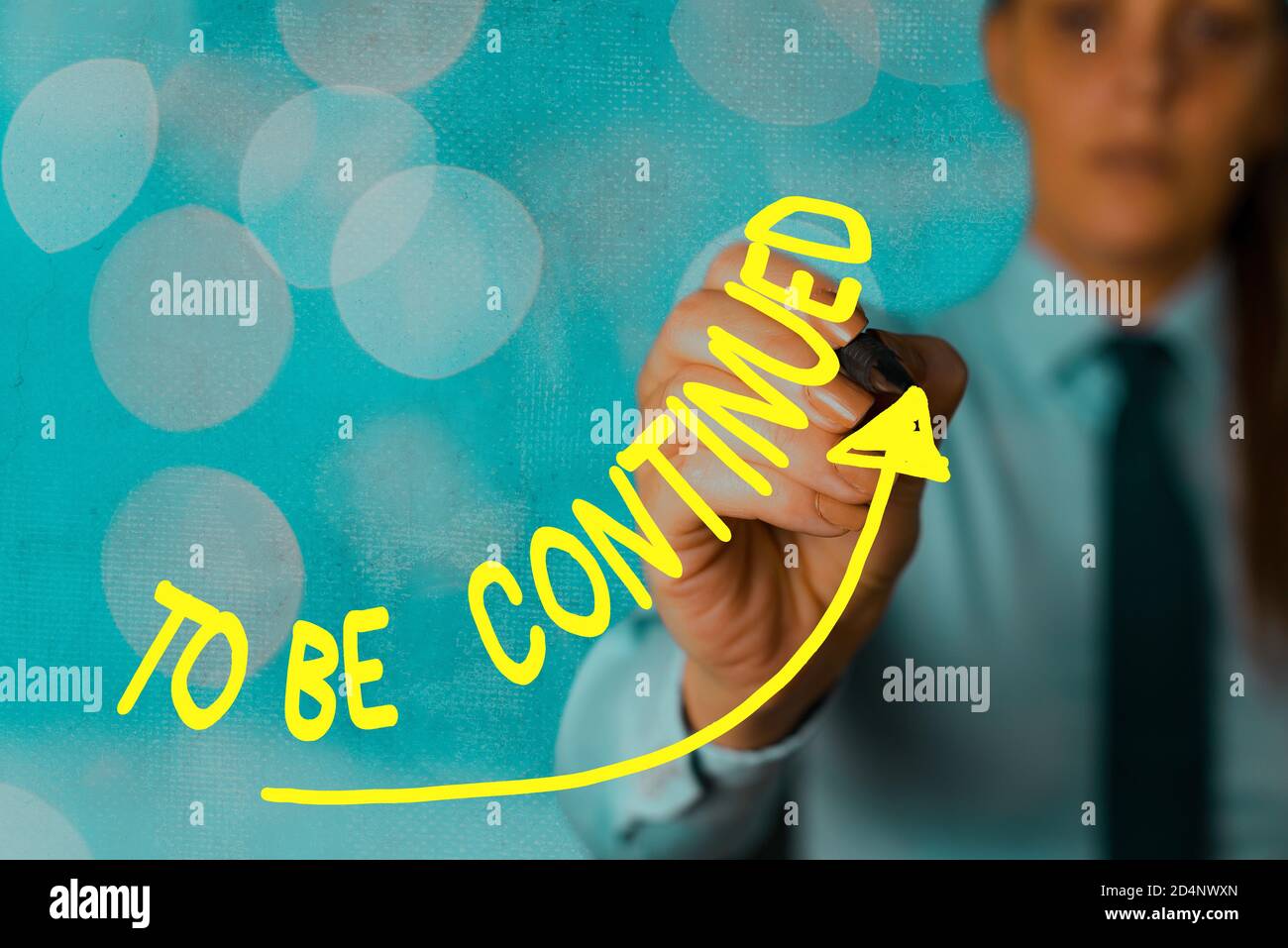 Continuing To Writing note showing To Be Continued. Business concept for indicate ...