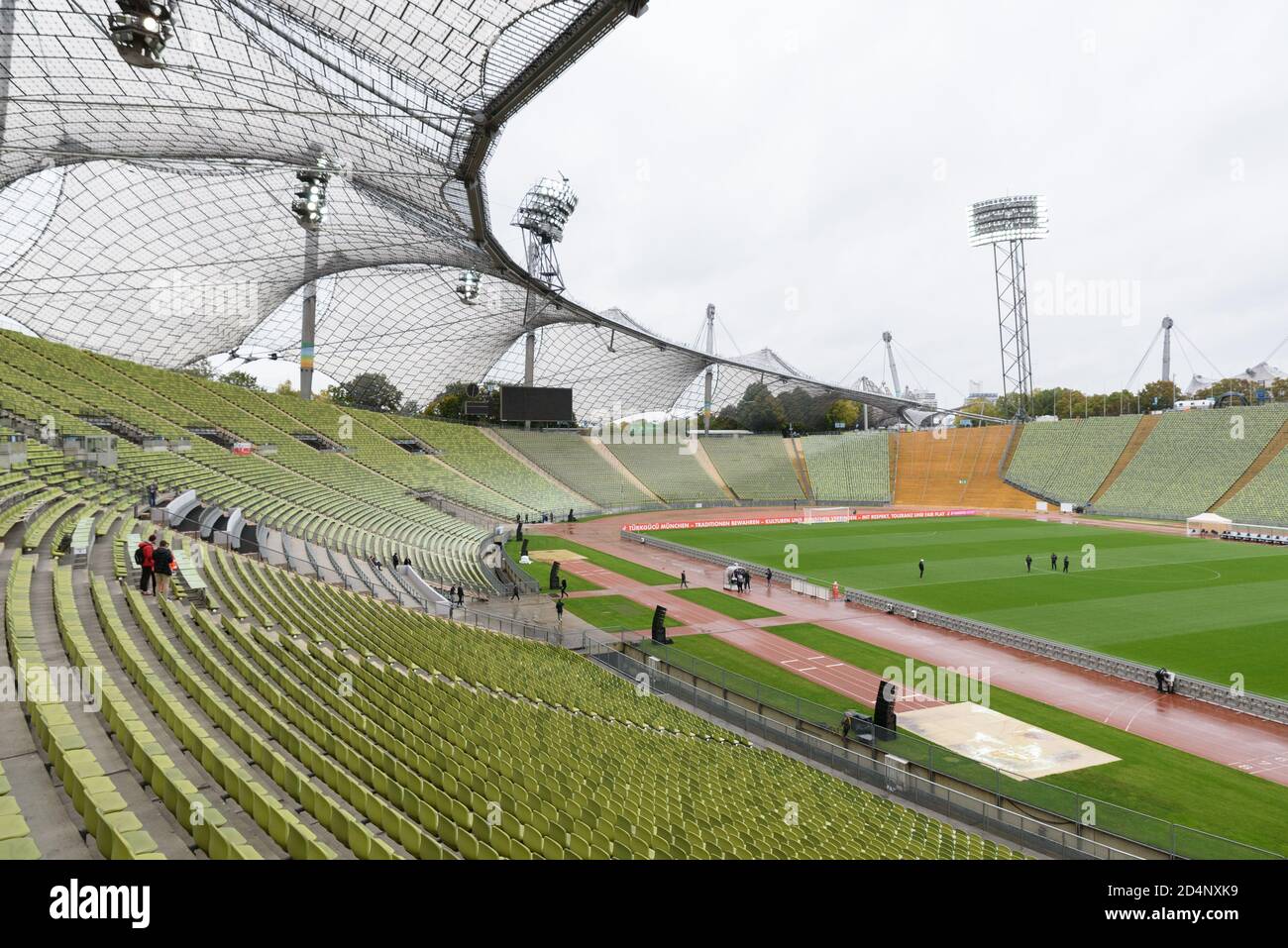 Munich Germany 10th Oct 2020 Olympiastadion Before The 3 Liga Match Between Tuerkguecue Muenchen And Wehen Wiesbaden First Football Match Played In The Olympiastadion Since 2012 Sven Beyrich Spp Credit Spp Sport Press
