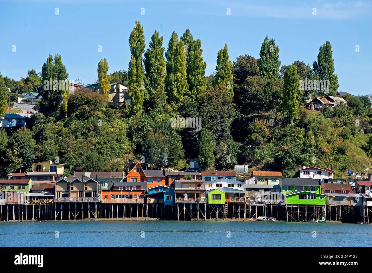 Stilt houses in Castro, Chiloé Island, Chile Stock Photo Alamy