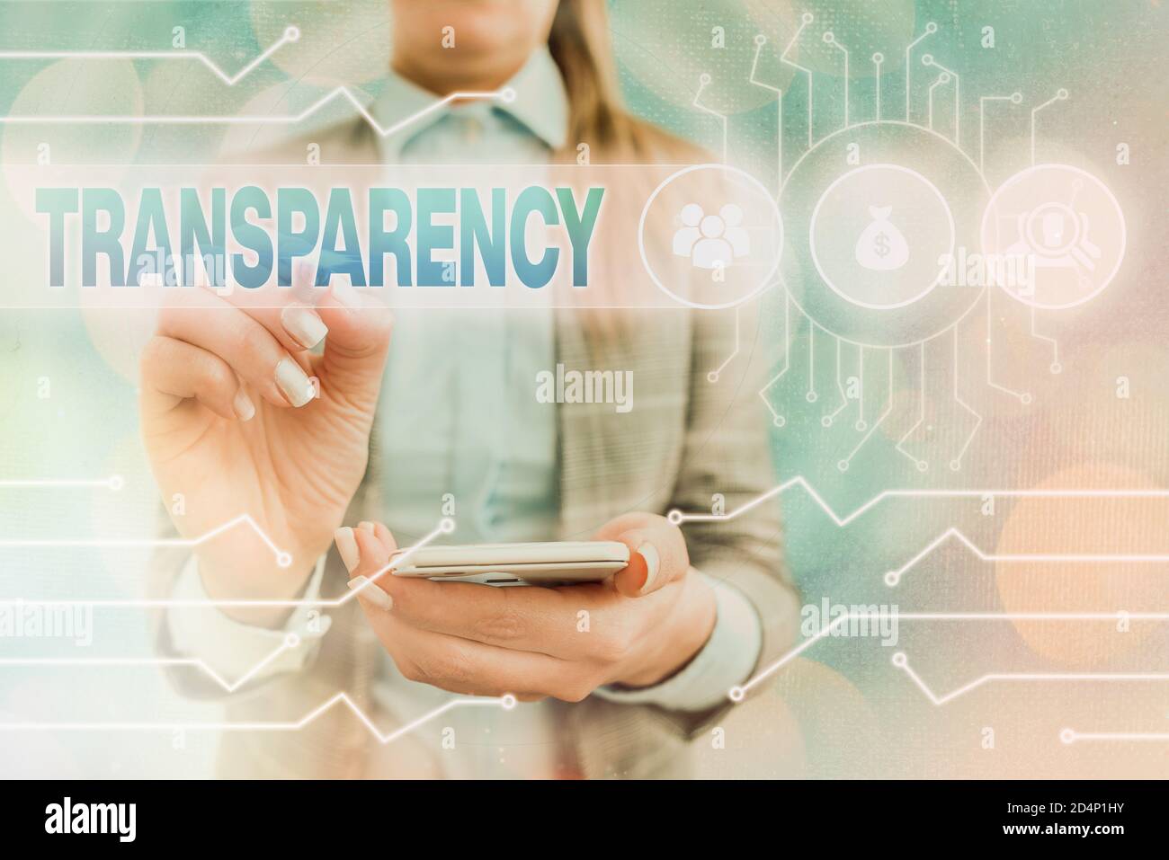 Text sign showing Transparency. Business photo text something transparent especially a picture viewed by light System administrator control, gear conf Stock Photo