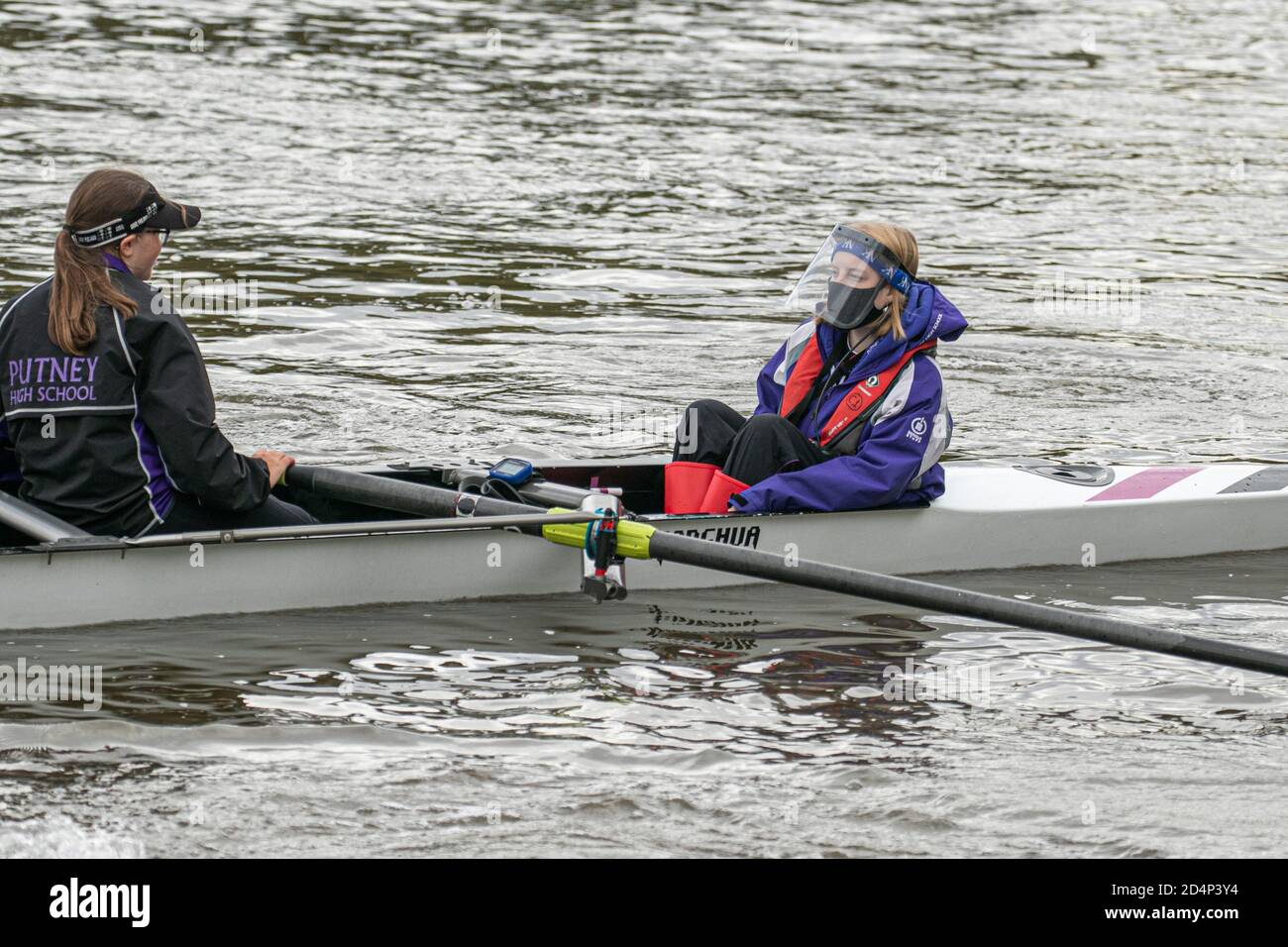 Putney Riverside Rowing The boat race london movement hi-res stock photography and images - Alamy