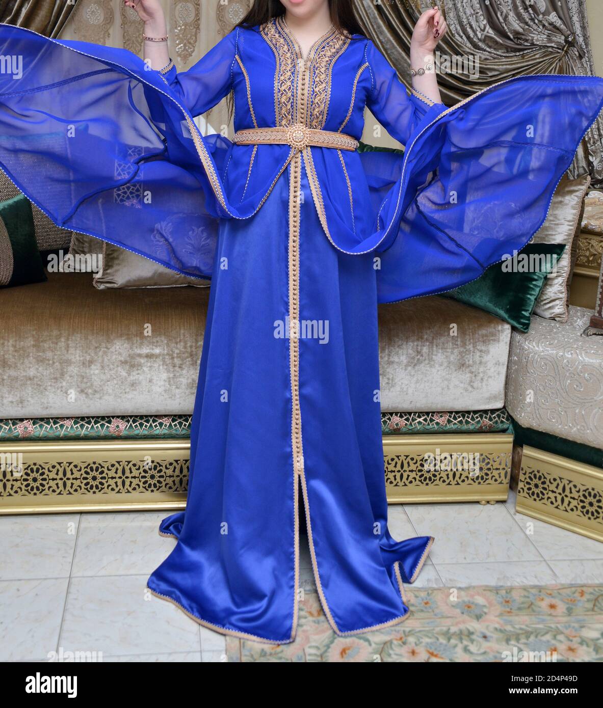 The Moroccan caftan is a Moroccan women's traditional costume. It is  considered one of the oldest traditional clothes in the world Stock Photo -  Alamy