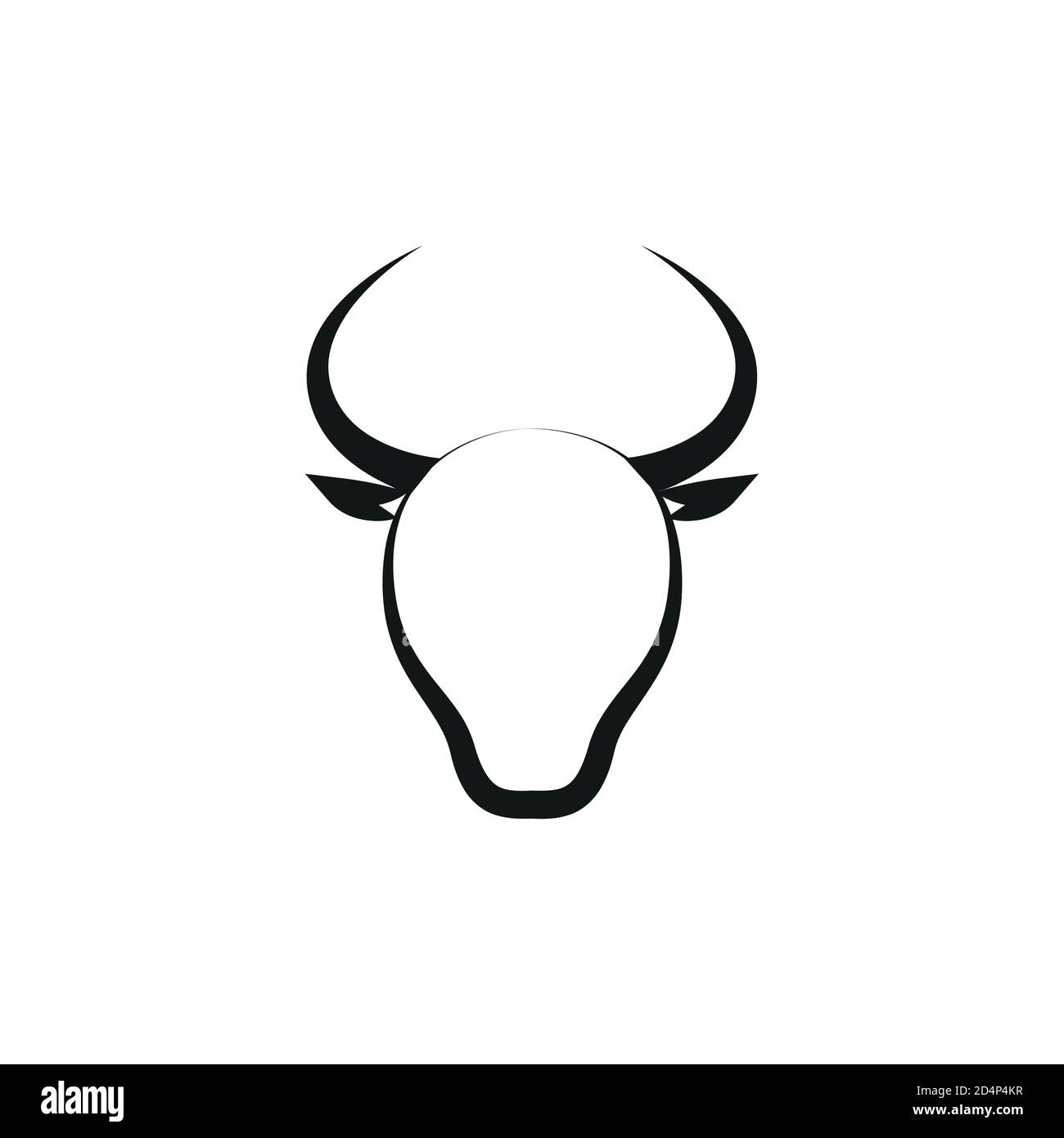 simple zodiac sign taurus horoscope isolated on white vector illustration  EPS10 Stock Vector Image & Art - Alamy