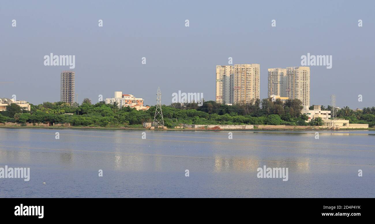 Chennai, Tamil nadu , India . Oct 07,2020.Huge modern new apartment
