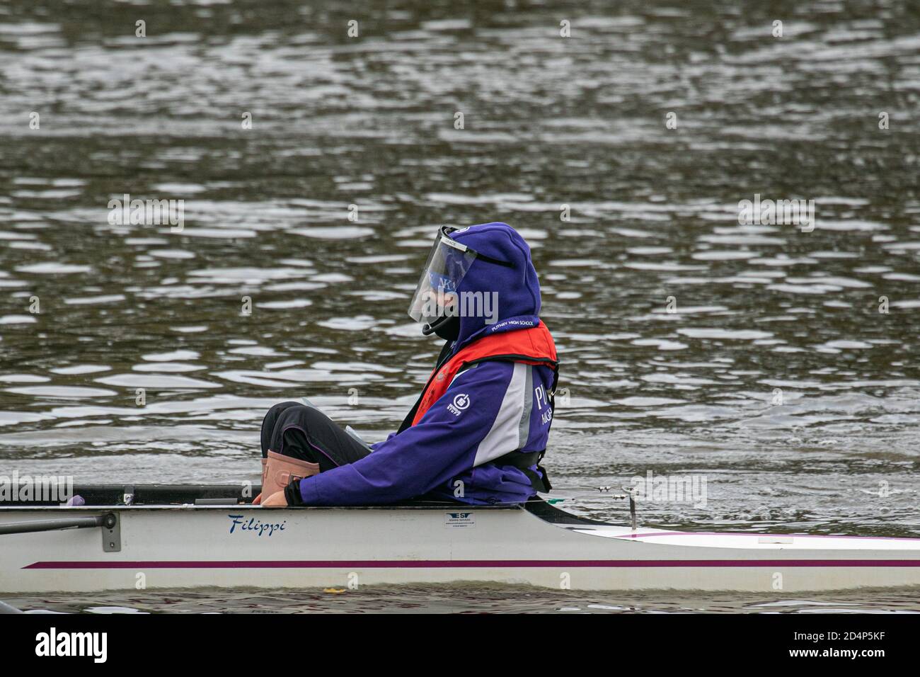 Putney Riverside Rowing The boat race london movement hi-res stock photography and images - Alamy
