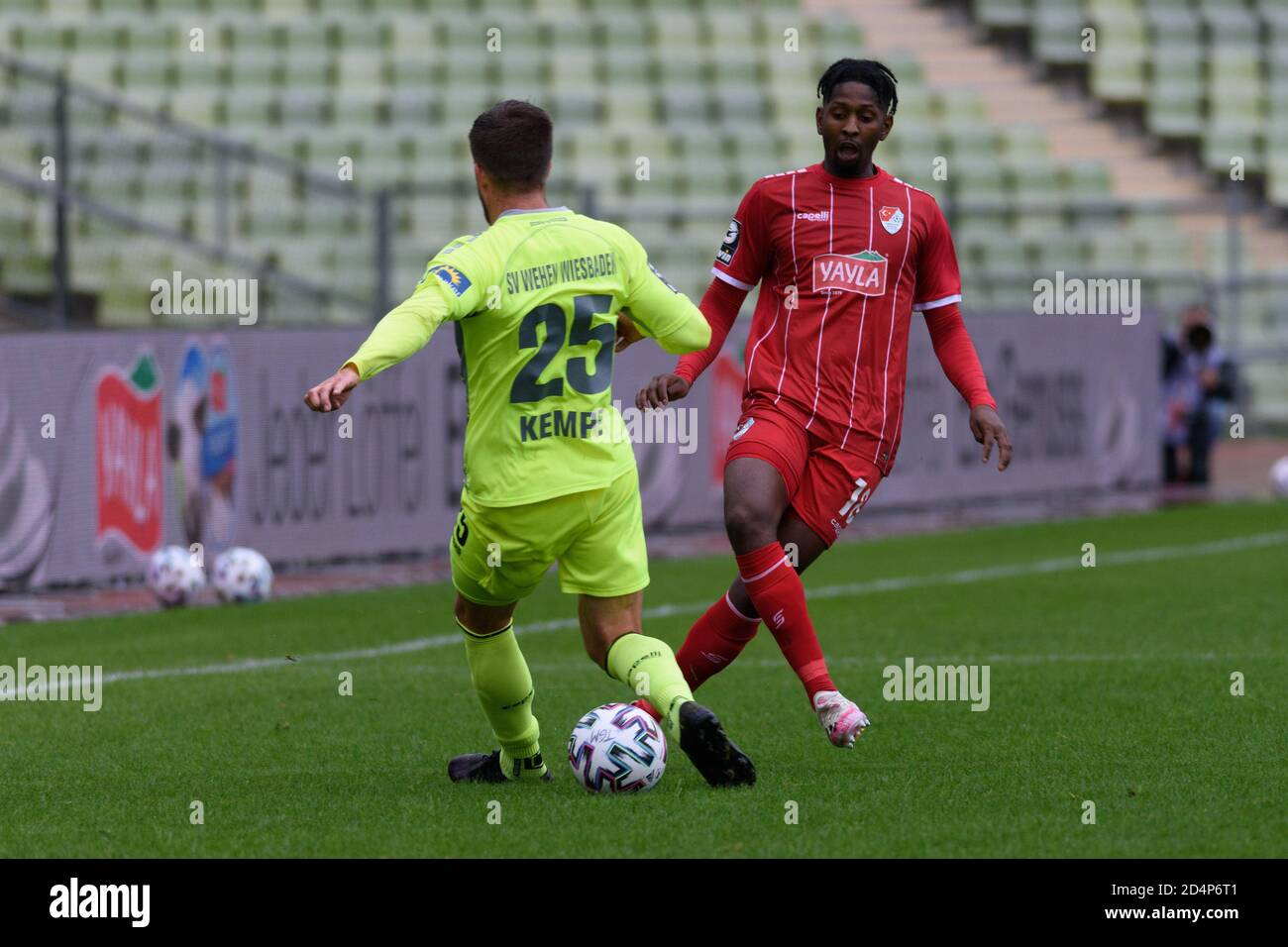 Munich, Germany. 10th Oct, 2020. Boubacar Barry (#18 Tuerkguecue Muenchen) during the 3. Liga match between Tuerkguecue Muenchen and Wehen Wiesbaden. First football match played in the Olympiastadion since 2012. Sven Beyrich/SPP Credit: SPP Sport Press Photo. /Alamy Live News Stock Photo