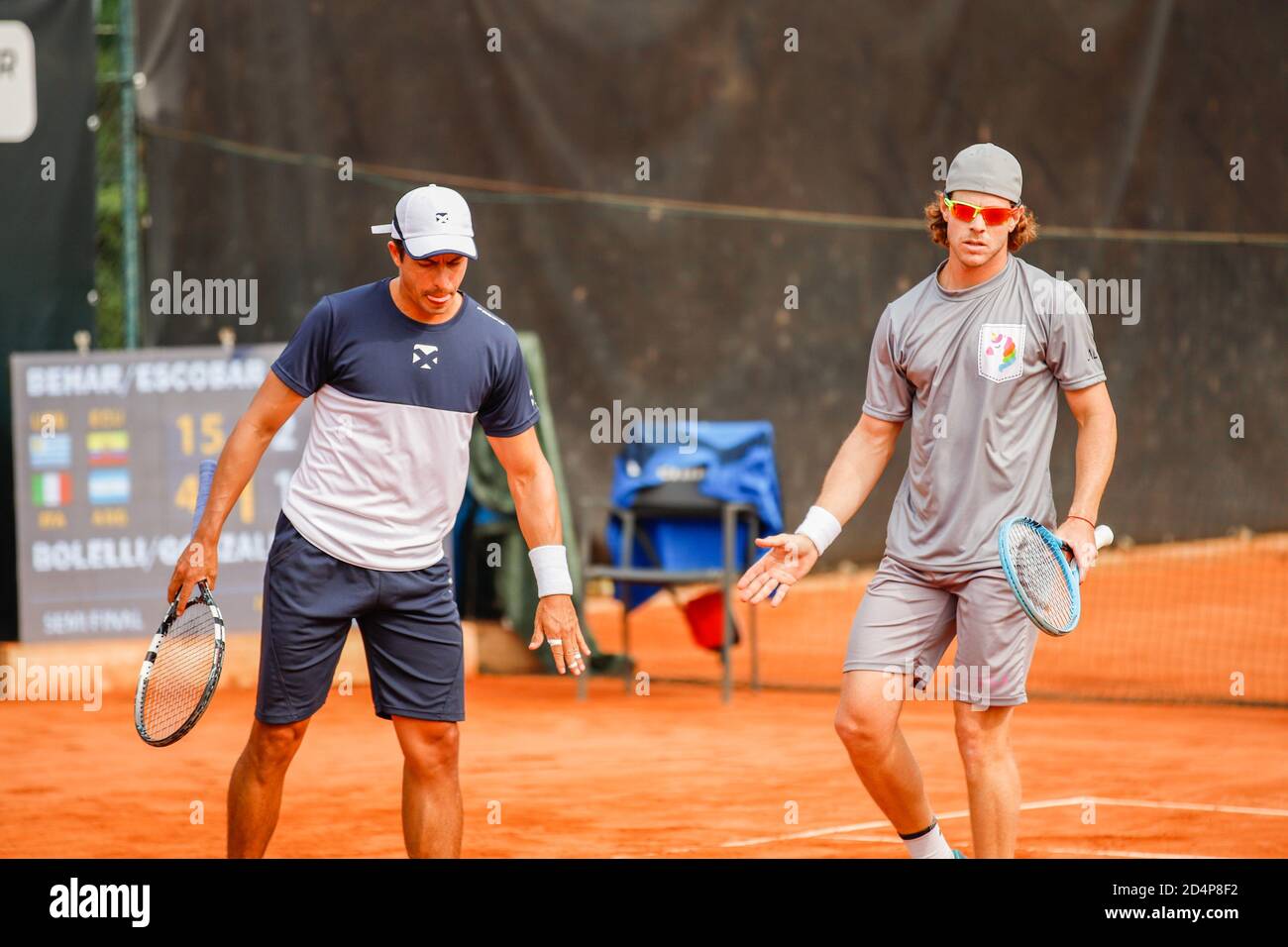 riel Behar - Gonzalo Escobar during ATP Challenger 125 - Internazionali  Emilia Romagna, Tennis Internationals, parma, Italy, 09 Oct 2020 Credit:  LM/Ro Stock Photo - Alamy