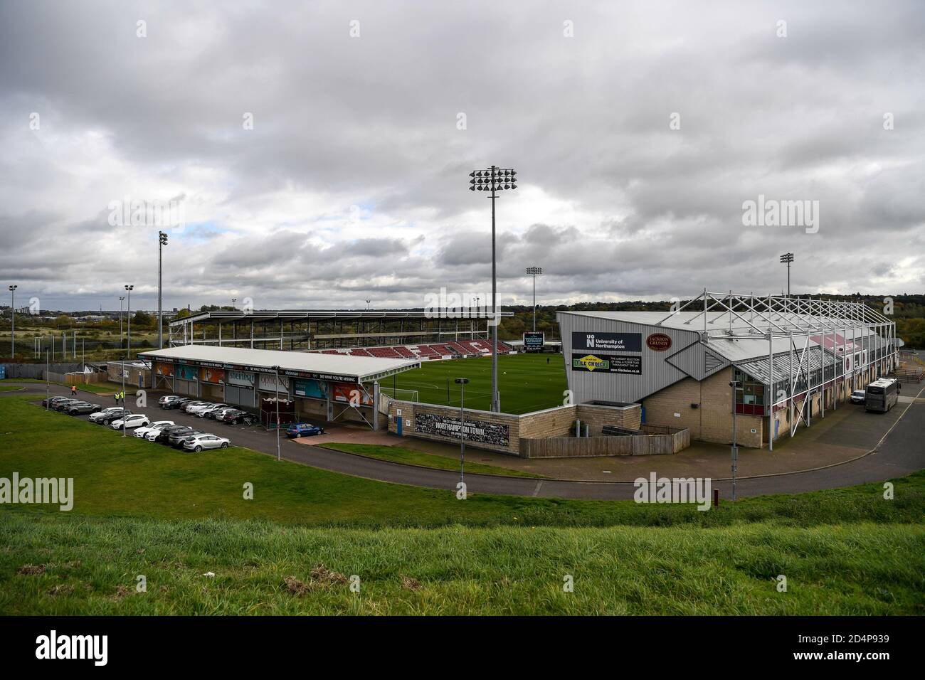 10th October 2020; Sixfields Stadium, Northampton, East Midlands, England; English Football League One, Northampton Town versus Peterborough United; General view of the stadium. Stock Photo