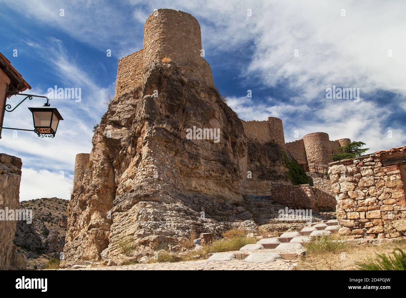 Castle of Albarracin, Teruel, Spain Stock Photo Alamy