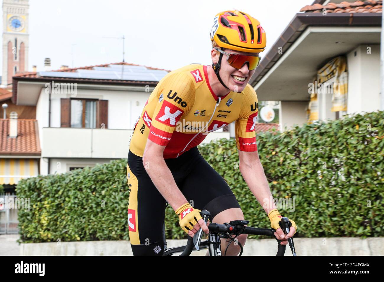 buja, Italy, 10 Oct 2020, Andreas Leknessund - Uno XPro Cycling Team racing for the leadership during Under 23 Elite - In line race - Road Race San Vito al Tagliamento - Buja, Street Cycling - Credit: LM/Luca Tedeschi/Alamy Live News Stock Photo