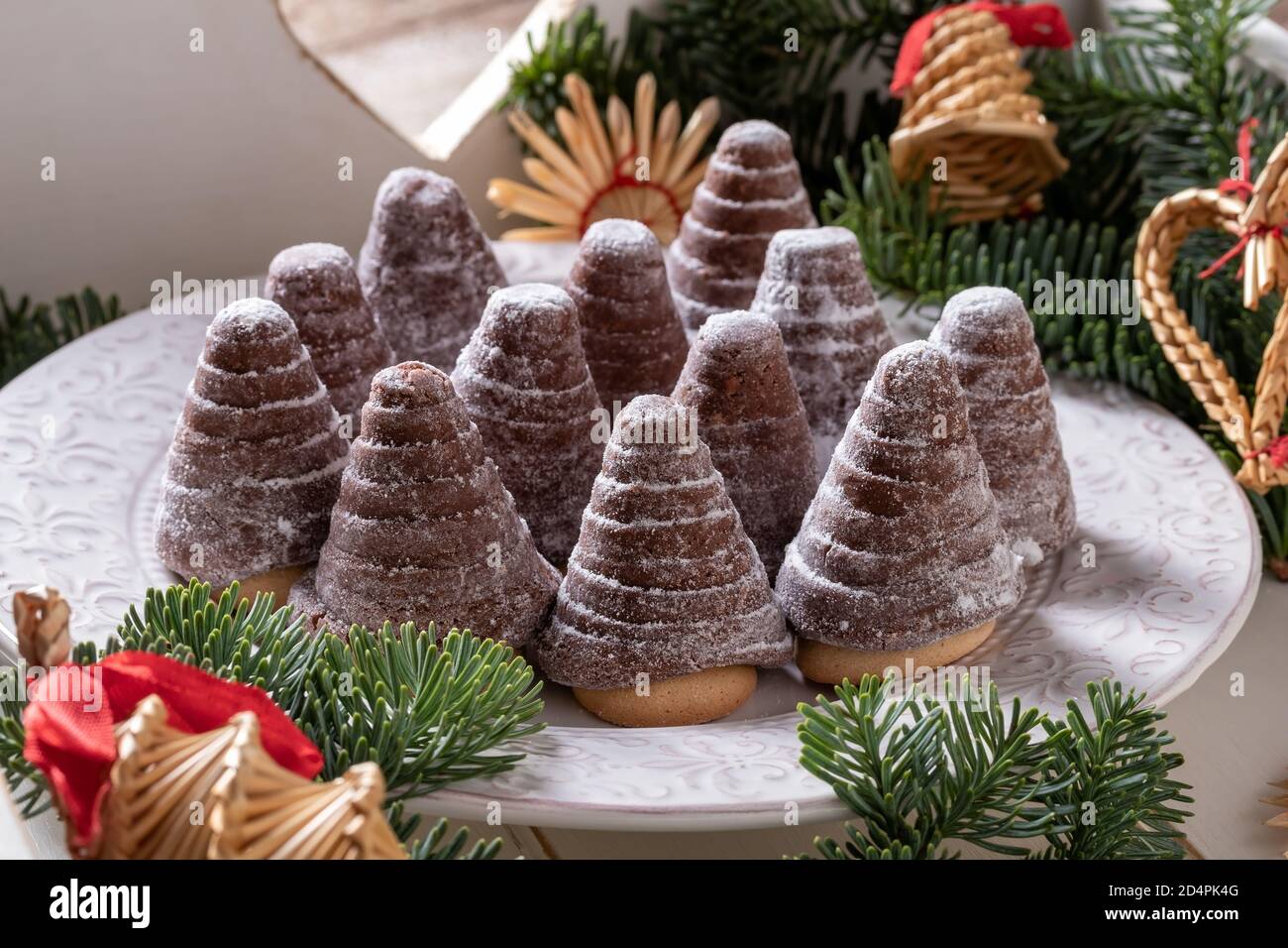 Beehives Or Wasp Nests Traditional Czech No Bake Christmas Cookies Stock Photo Alamy