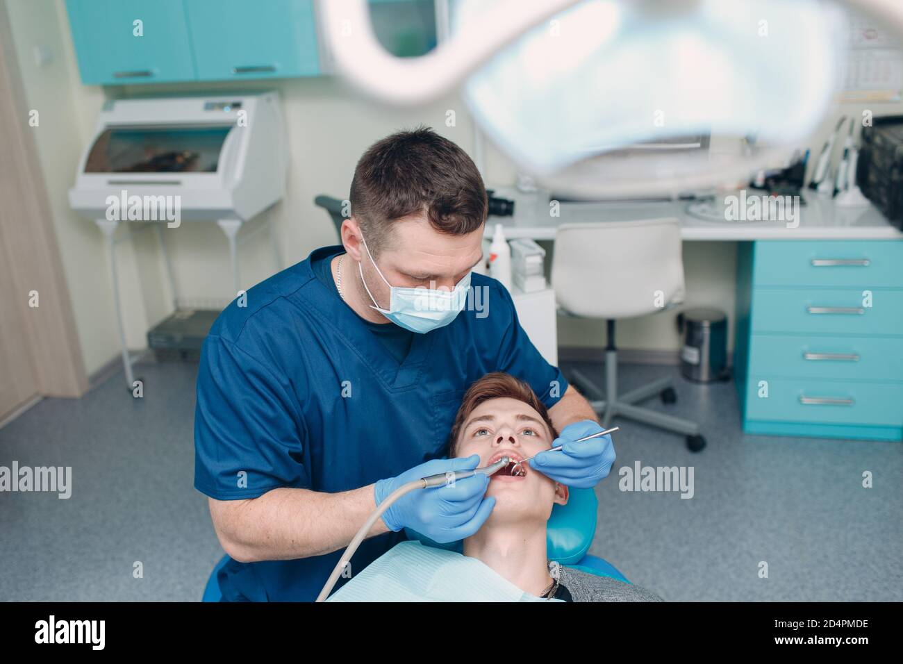 Dentistry. Dental clinic. Doctor and patient. Teeth health Stock Photo