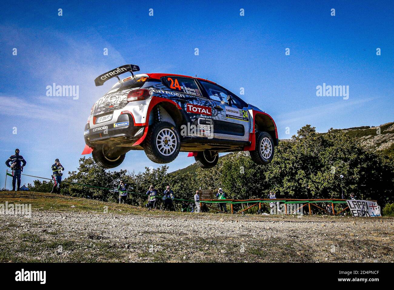 24 Ostberg Mads Nor Eriksen Torstein Nor Citroen C3 R5 Ph Sport Wrc 2 Action During The 2020 Rally Italia Sardegna 6th Round Of The 2020 Fia Wrc Championship From October 8