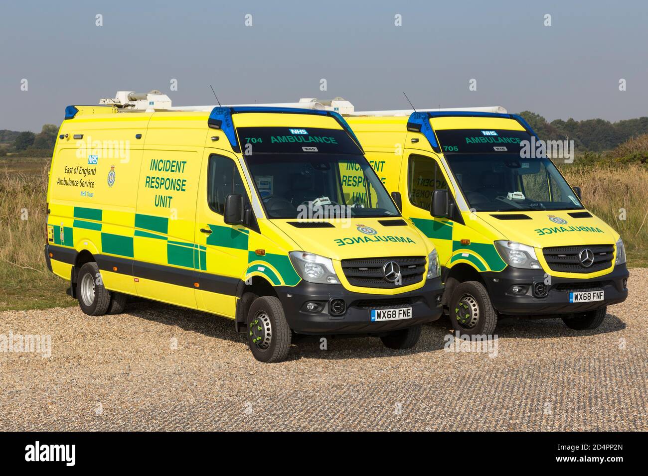 Incidence response unit ambulance. Stock Photo